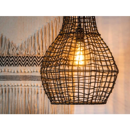Lampa wisząca ALBAN Ø 35 cm 1xE27 czarny 03438/35/30 Lucide - zdjęcie dodatkowe 3